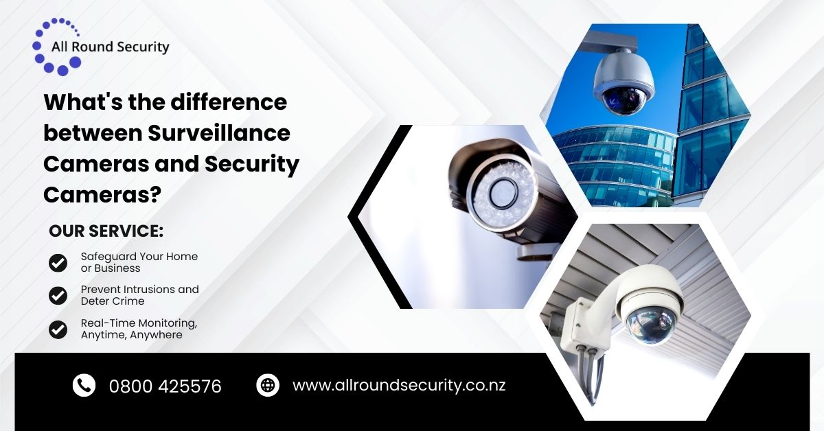 difference between Surveillance Cameras and Security Cameras