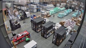CCTV Camera footage warehouse