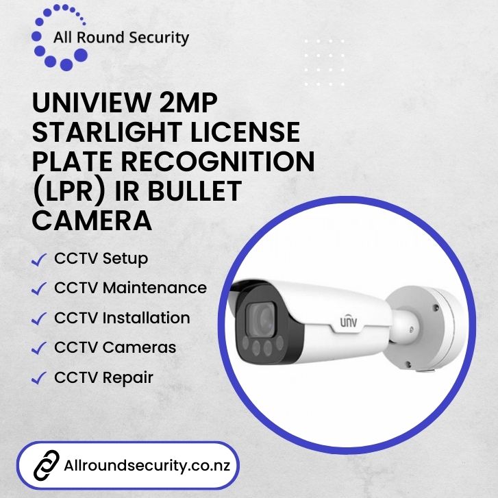 Uniview 2MP Starlight License Plate Recognition (LPR) IR Bullet Camera 